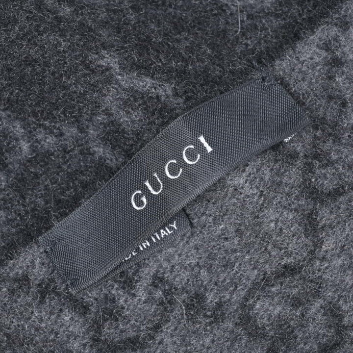 楽天市場】GUCCI ラビットファー付き GG柄 カシミヤ マフラー ストール 