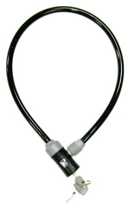 J&C シリンダーワイヤー錠 JC-023 φ10x600mm 自転車 ワイヤー ロック