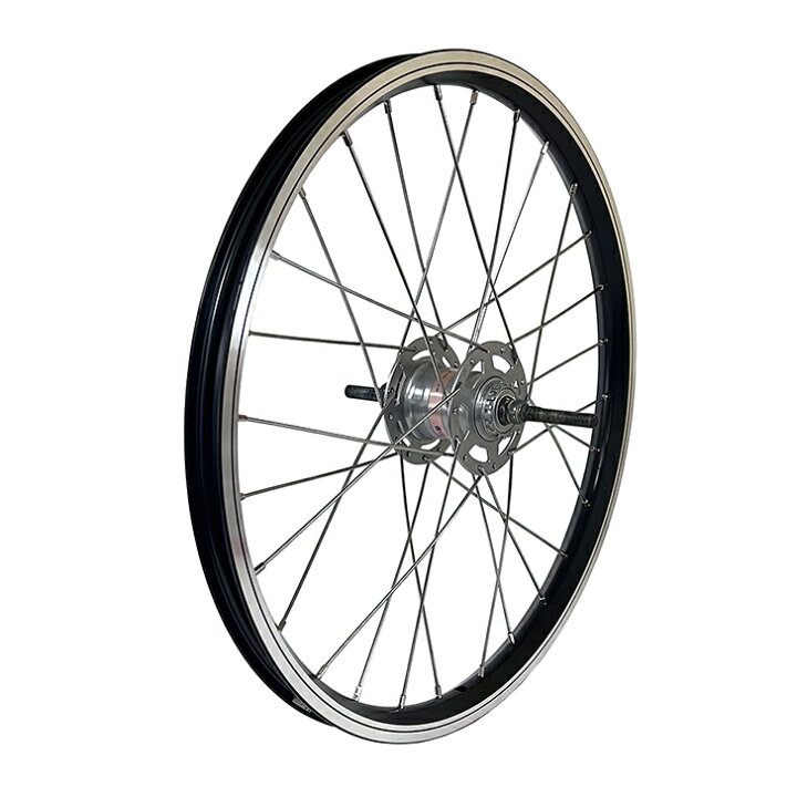 楽天市場】自転車用 リアホイール 20x1.50 後輪 黒 28H 内装3段 