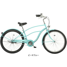 25日最大2000円OFFクーポンあり【送料無料】あさひ コーストラインサーフ260-J 26インチ シングルスピード ビーチクルーザー 自転車