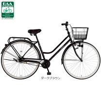 楽天市場】シティサイクル 27インチ（カラーブラウン）の通販