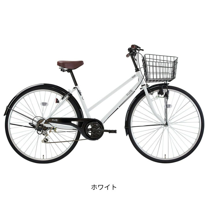 楽天市場】ママチャリ シティ 自転車 サイクルスポット フルート276 27 
