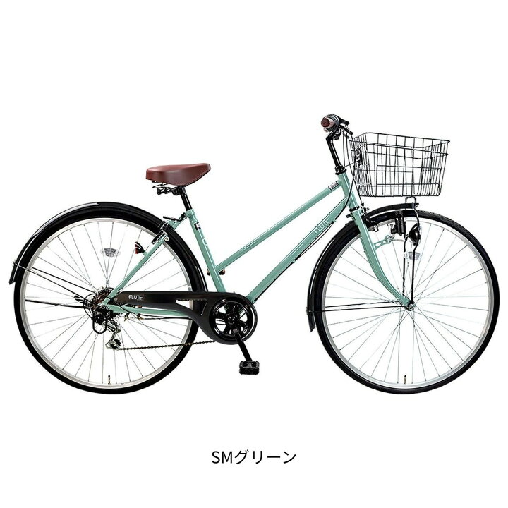 楽天市場】ママチャリ シティ 自転車 サイクルスポット フルート276 27 