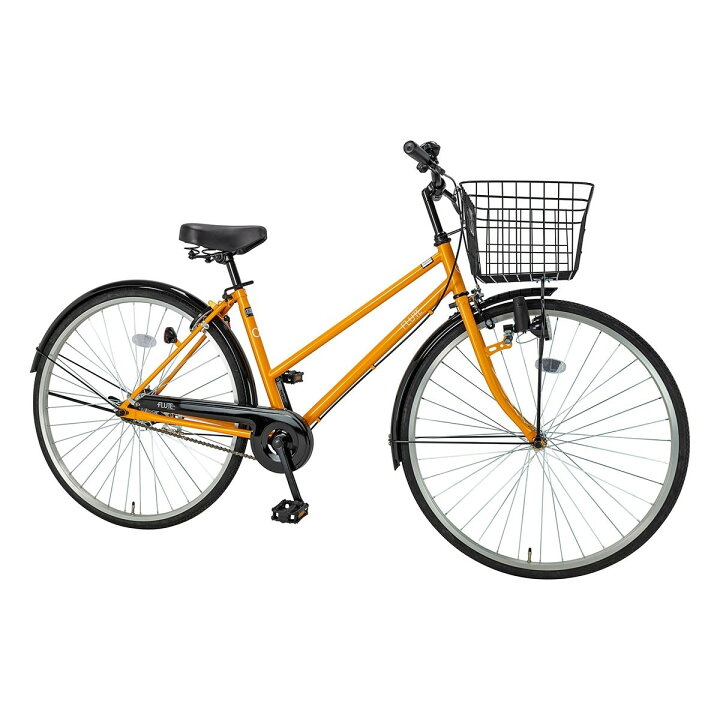 楽天市場】ママチャリ シティ 自転車 サイクルスポット フルート27 27 