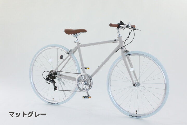 楽天市場】クロスバイク 格安 送料無料 8割完成車 シマノ 6段変速 700C  