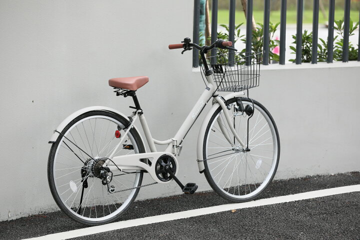 楽天市場】軽快車 折りたたみ式 自転車 suwit シマノ製 6段変速 26 