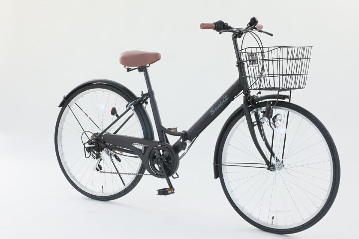 楽天市場】軽快車 折りたたみ式 自転車 suwit シマノ製 6段変速 26 