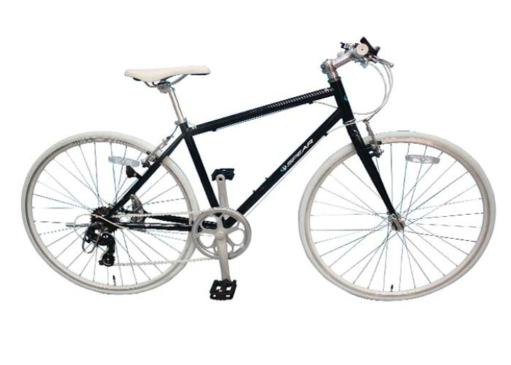楽天市場】クロスバイク 自転車 27インチ 700c シマノ製 変速7段 SPEAR 
