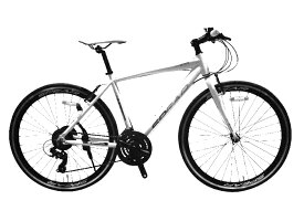 クロスバイク アルミフレーム 700c 自転車 シマノ 変速 21段 SPEAR ( スペア ) SPCA-7021 ディレーラ　Tourney ( ターニー ) 適用身長160cm以上 男性 女性