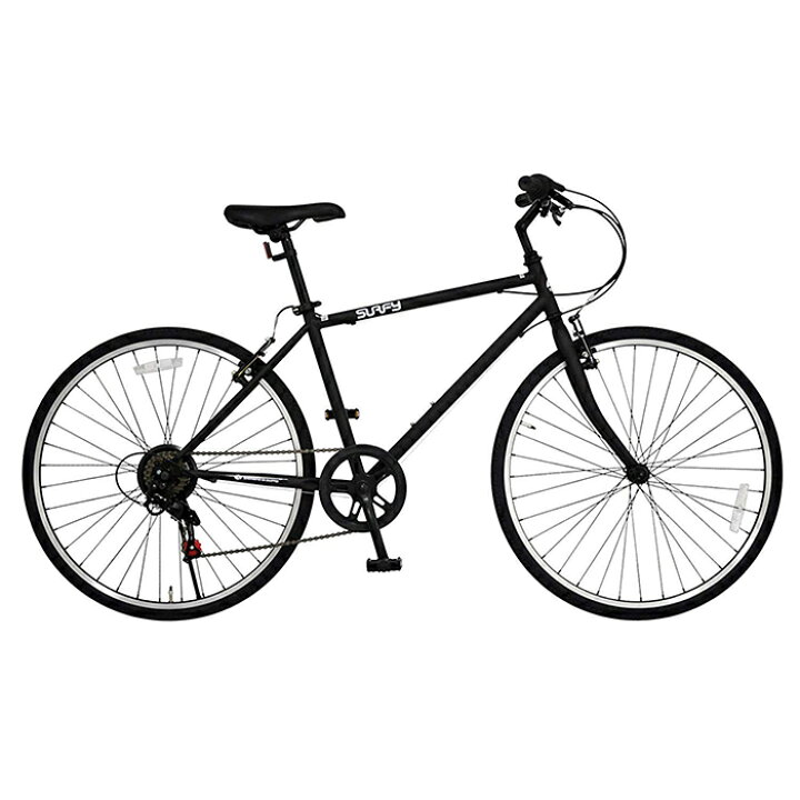 自転車 クロスバイク 黒 楽天市場】クロスバイク 26ンチ シマノ製 変速 
