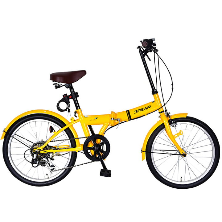 楽天市場】折りたたみ自転車 折り畳み自転車 20インチ カギ ライト 