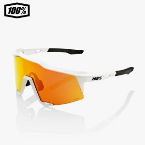 100% �����n���h���b�h SPEEDCRAFT �X�s�[�h�N���t�g Soft Tact Off White HiPER Red Multilayer Mirror Lens �T���O���X