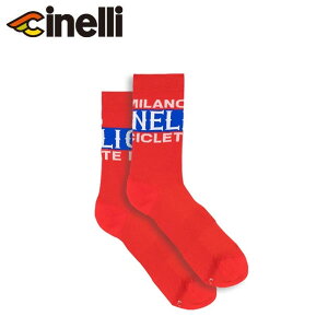 Cinelli �`�l�� SOCKS TARGA RED �\�b�N�X