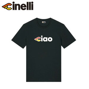 Cinelli �`�l�� T-SHIRT CIAO REG BLACK T�V���c