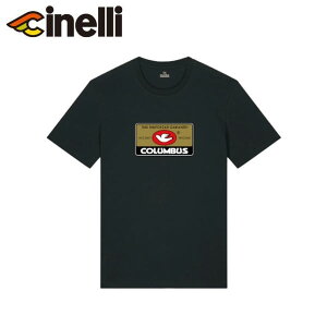 Cinelli �`�l�� T-SHIRT COLUMBUS TAG REG BLACK T�V���c