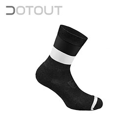 DOTOUT/ドットアウト Square Sock(FW) 910 black-white L-XL(39-42)