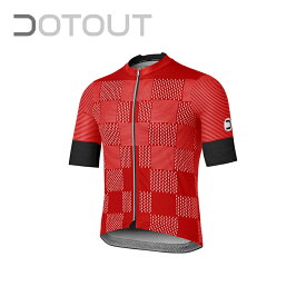 DOTOUT/ドットアウト Damier Jersey 260 bright red ジャージ