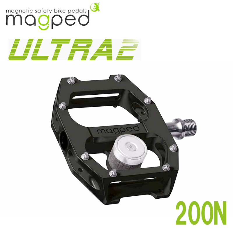 Magped マグペド Ultra2 ウルトラ2 ブラック　200N　(体重75kg以上と競技での使用向け） ビンディングペダル