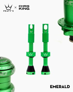 Peatys �s�[�e�B�[�Y Tubeless Valves Emerald 60mm