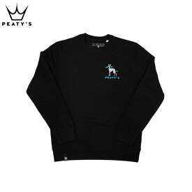 Peatys ピーティーズ Pub Wear Embroidered Crew Jumper Whippet Black Mサイズ ジャンパー