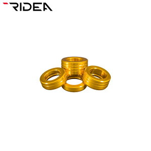 RIDEA ���C�f�B�A Thru axle Spacer set M12 Gold AL �S�[���h �X���[�A�N�X���X�y�[�T�[