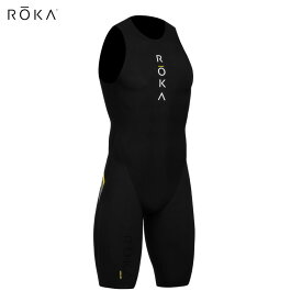 ROKA ロカ Viper Pro sleeveless Black/Acid Lime メンズ・バイパー プロ ノースリーブ　スイムスキン