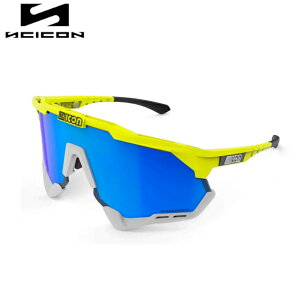 SCICON SPORTS �V�[�R�� AEROSHADE FRAME:YELLOW FLUO LENS:Multimirror Blue