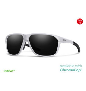 SMITH �X�~�X �T���O���X Leadout AsiaFit �t���[��White �����YCP-Black & CP-Low Light Amber