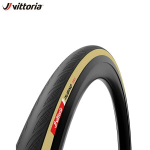 Vittoria ヴィットリア RUBINO V Tube Type (クリンチャー) Black/Tan ロードタイヤ