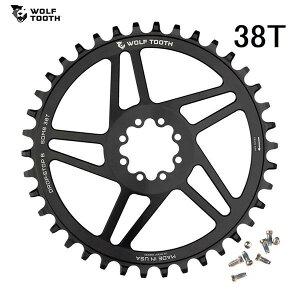 WolfTooth �E���t�g�D�[�X Direct Mount Chainring for SRAM 8-Bolt 38T �`�F�[�������O