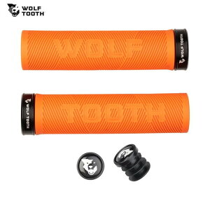 WolfTooth EtgD[X Wolf Tooth Lock-On Echo Grip - Orange Grip with Black Collar Obv