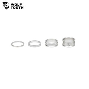 WolfTooth EtgD[X Spacer Kit 3, 5,10, 15mm, Raw Silver Xy[T[Lbg