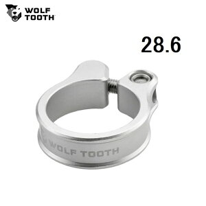 WolfTooth �E���t�g�D�[�X Seatpost Clamp 28.6mm Raw Silver �V�[�g�|�X�g�N�����v