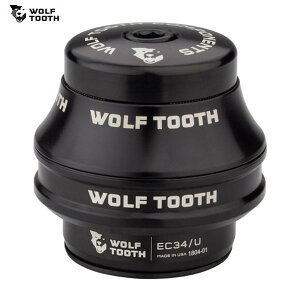 WolfTooth �E���t�g�D�[�X Wolf Tooth EC34/28.6 Upper Headset 25mm Stack Black �w�b�h�p�[�c