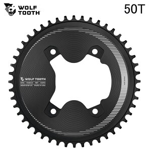 WolfTooth EtgD[X 110 BCD Asymmetric 4-Bolt Aero Chainrings for GRX Cranks Drop-Stop ST 50T
