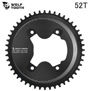 WolfTooth EtgD[X 110 BCD Asymmetric 4-Bolt Aero Chainrings for GRX Cranks Drop-Stop ST 52T