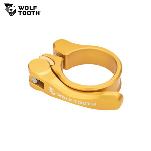 WolfTooth �E���t�g�D�[�X Wolf Tooth Seatpost Clamp 34.9mm Gold Quick Release