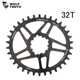 WolfTooth ウルフトゥース Direct Mount Chainring for SRAM Cranks - Elliptical Boost 32T Drop-Stop B チェーンリング