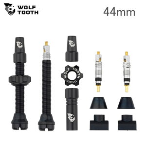 WolfTooth EtgD[X Tubeless Valve Stem Kit `[uX ouXeLbg 44mm Black