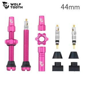 WolfTooth EtgD[X Tubeless Valve Stem Kit `[uX ouXeLbg 44mm Pink