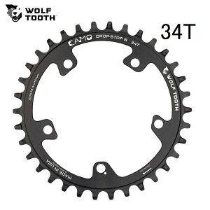 WolfTooth �E���t�g�D�[�X CAMO Round Chainring 34T Drop-Stop B �`�F�[�������O