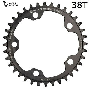 WolfTooth EtgD[X 110 BCD 5 Bolt Chainring 38T compatible with SRAM Flattop