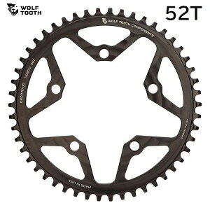 WolfTooth EtgD[X 110 BCD 5 Bolt Chainring 52T compatible with SRAM Flattop