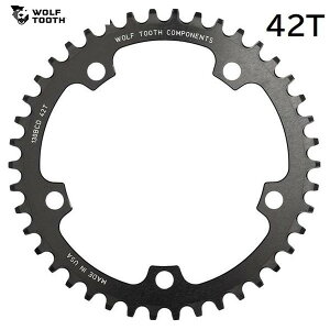 WolfTooth EtgD[X 130 BCD 5 Bolt Chainring 42T compatible with SRAM Flattop