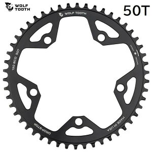 WolfTooth EtgD[X 130 BCD 5 Bolt Chainring 50T compatible with SRAM Flattop