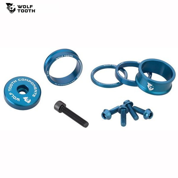 【97%OFF!】 WolfTooth ウルフトゥース Wolf Tooth Kit 超美品 Anodized Blue Bling