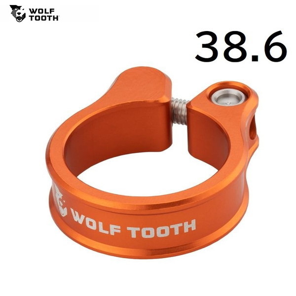 WolfTooth ウルフトゥース Wolf Tooth 新品入荷 Seatpost 38.6 セール 登場から人気沸騰 Orange Clamp mm