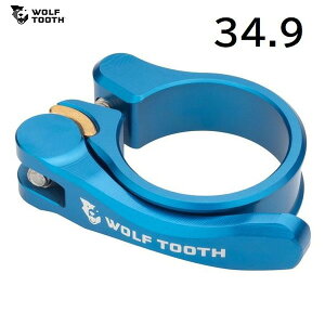 WolfTooth �E���t�g�D�[�X Wolf Tooth Seatpost Clamp 34.9mm Blue Quick Release