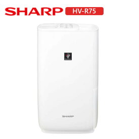 シャープ HV-R75 加湿器 ハイブリット式・ハイパワータイプ 750mL/h ホワイト系HVR75