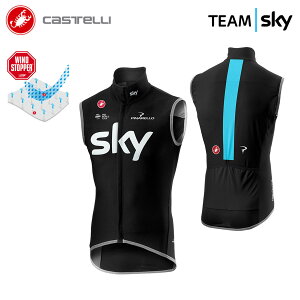 �����������ň��l���풆!����CASTELLI 9013 TEAM SKY PERFETTO VEST �J�X�e�� �`�[���X�J�C �y���t�B�b�g �x�X�g(�v���I�胂�f��)